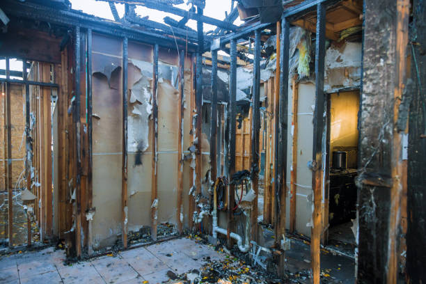 Professional Fire Damage Repair technician working in Comer, GA